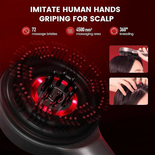 عربة زمزم™ Scalp Massager Brush (Red) – فرشاة تدليك فروة الرأس (حمراء)